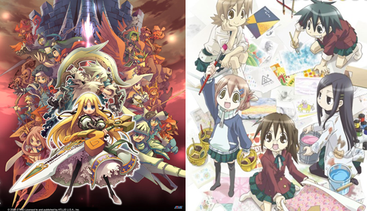 Examples of her other work: Yggdra Union and GA: Geijutsuka Art Design Class.